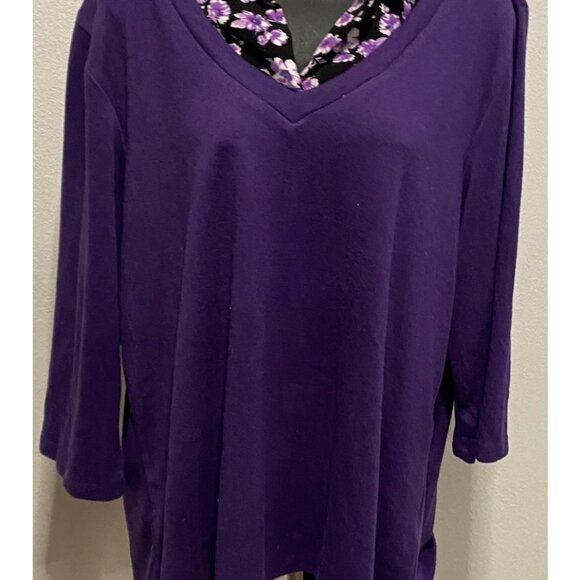 Unbranded Womens Size 3X Top Mock Shirt Underneath - Picture 1 of 10